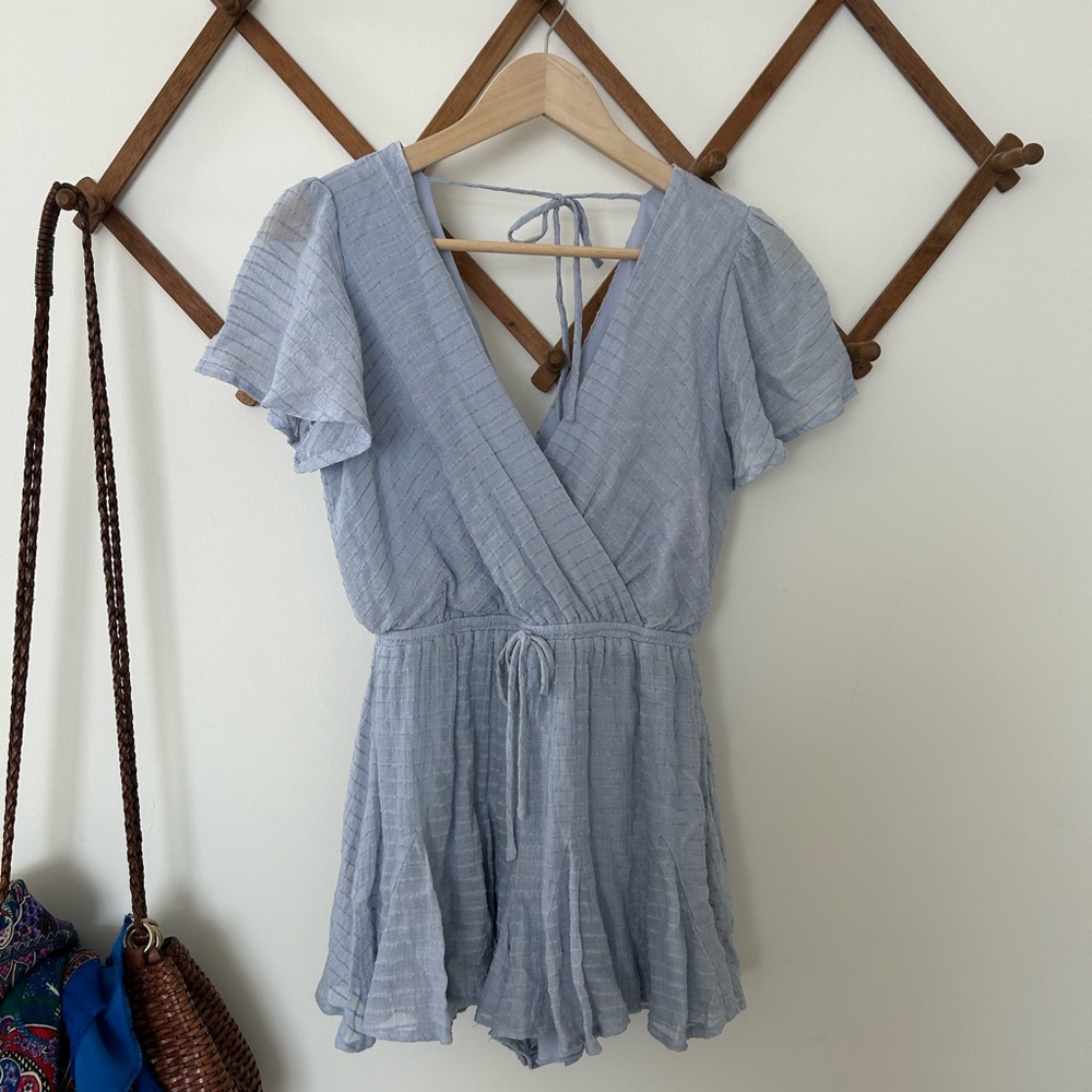 Altar'd State Light Blue Romper